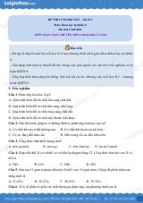 Đề thi học kì 1 KHTN 8 Cánh diều - Đề số 5
